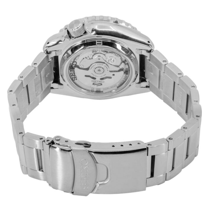 Seiko 5 Sports Automatic Blue Dial Silver Steel Strap Watch for Men - SRPK97K1 - Image 5
